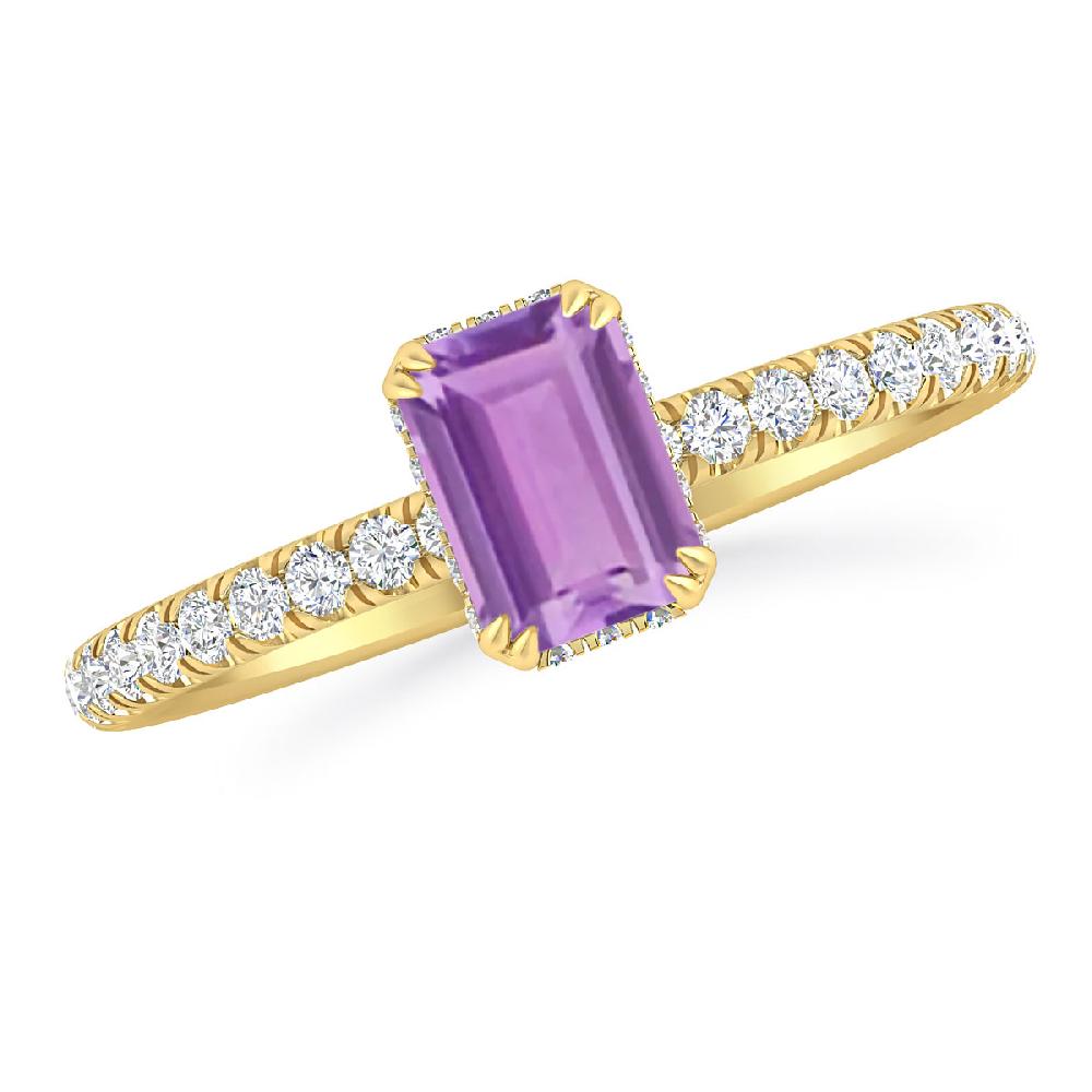 Yellow Gold - Amethyst