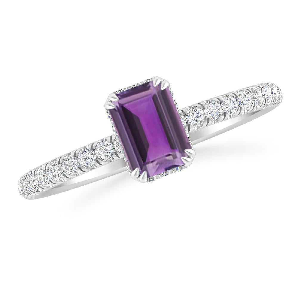 White Gold - Amethyst