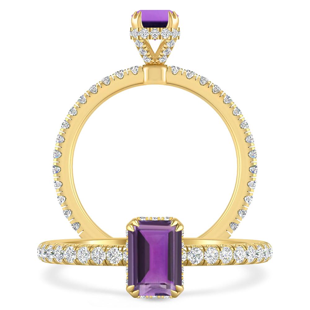 Yellow Gold - Amethyst