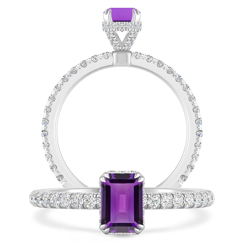 White Gold - Amethyst