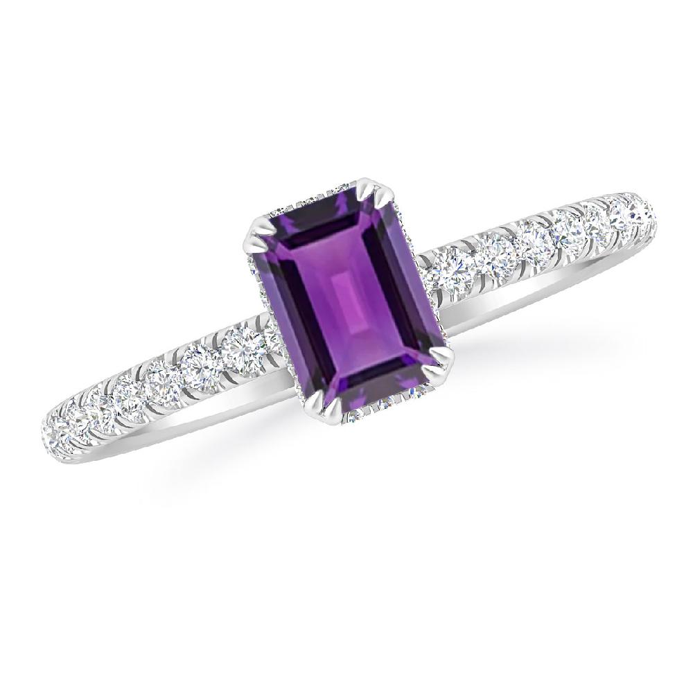 White Gold - Amethyst