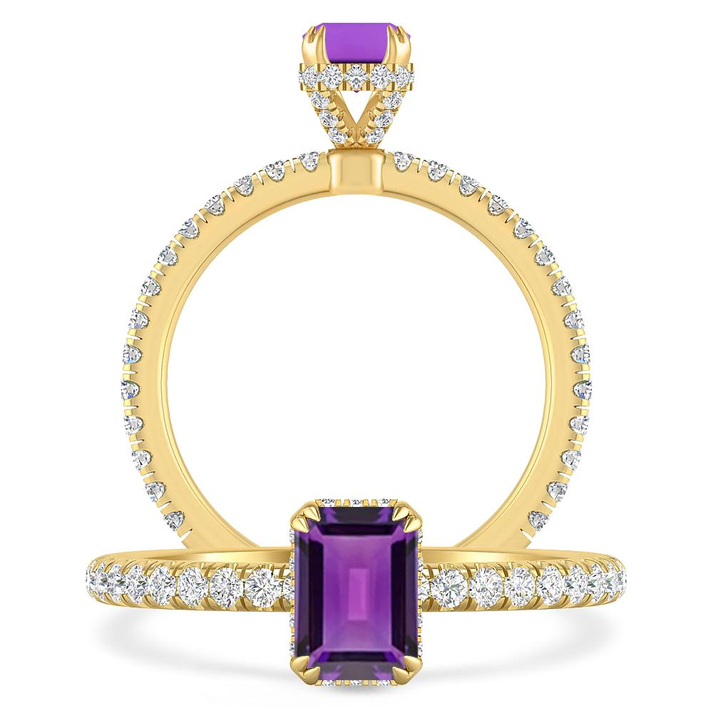 Yellow Gold - Amethyst