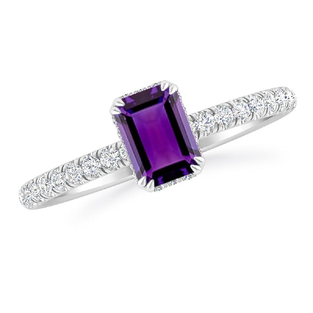 White Gold - Amethyst