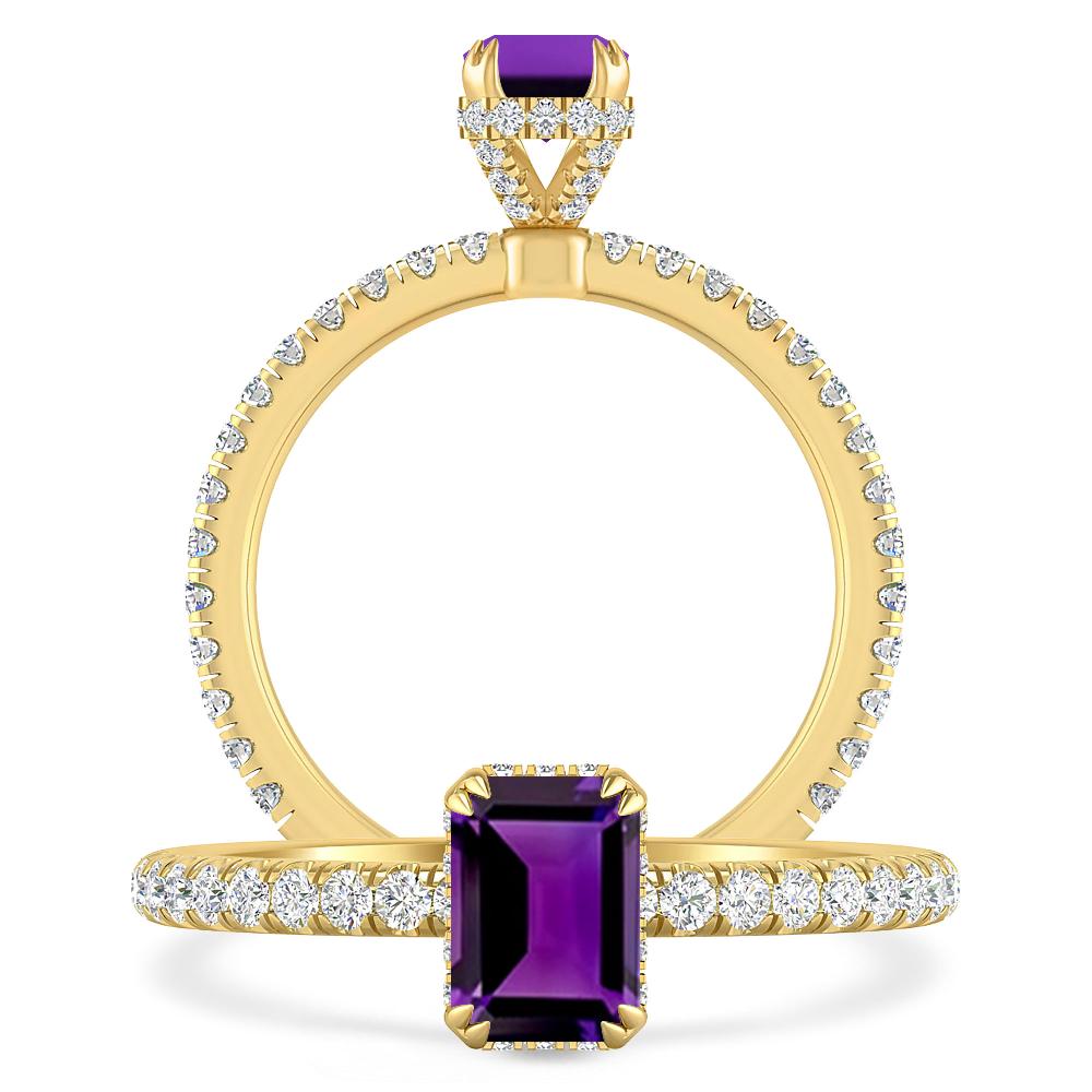 Yellow Gold - Amethyst