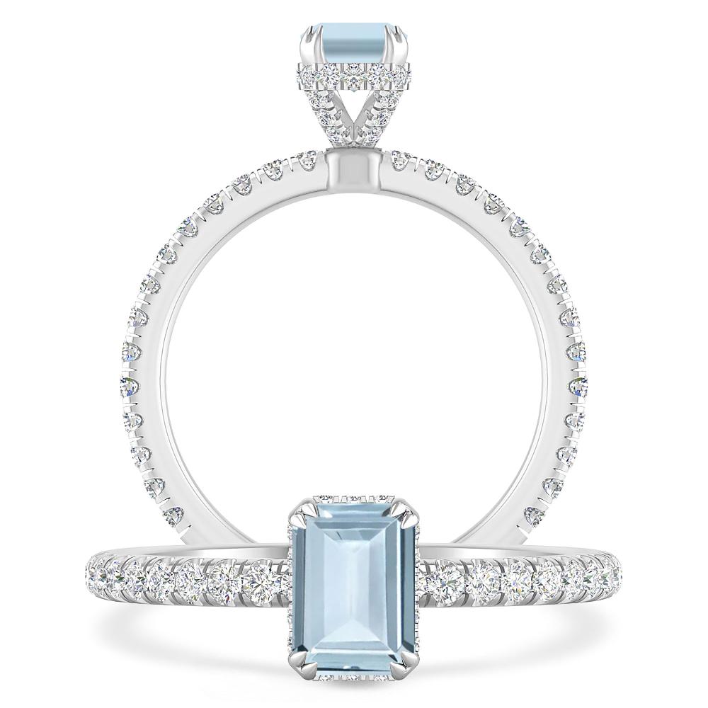 White Gold - Aquamarine