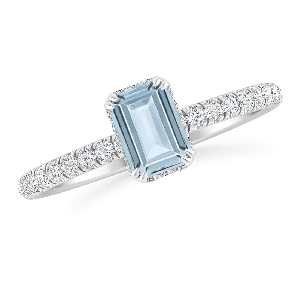 White Gold - Aquamarine