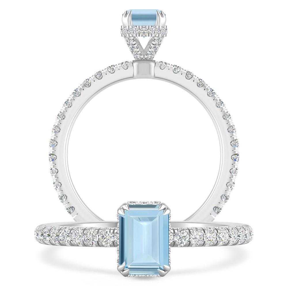 White Gold - Aquamarine