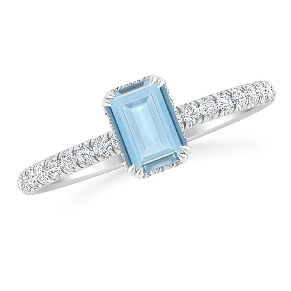 White Gold - Aquamarine