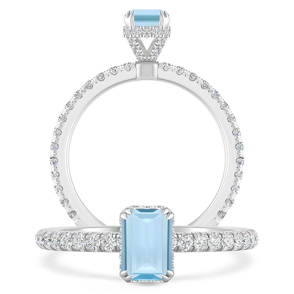 White Gold - Aquamarine