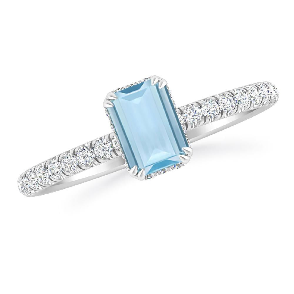 White Gold - Aquamarine