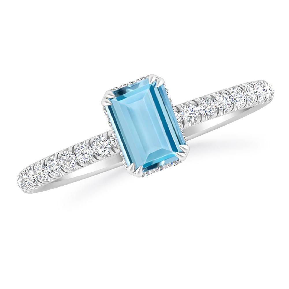 White Gold - Aquamarine