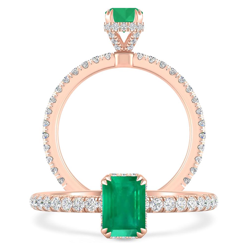 Rose Gold - Emerald