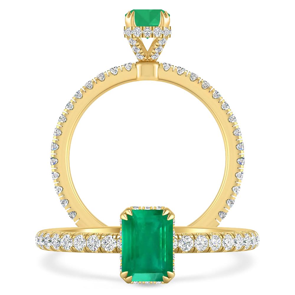 Yellow Gold - Emerald