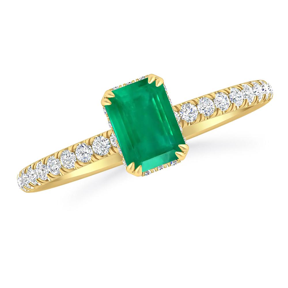 Yellow Gold - Emerald