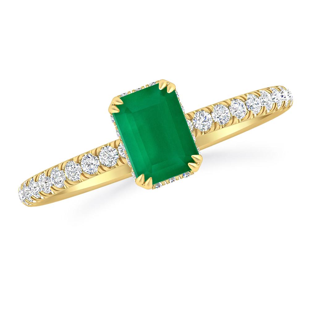 Yellow Gold - Emerald