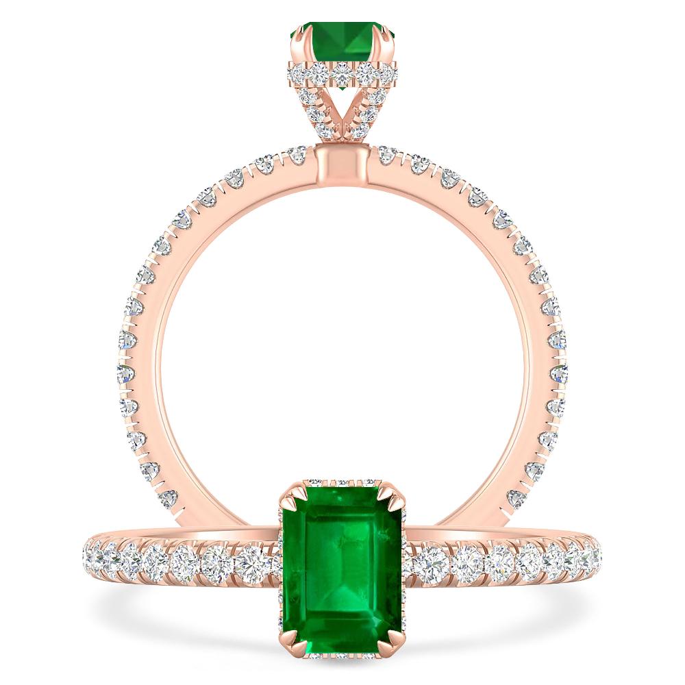 Rose Gold - Emerald