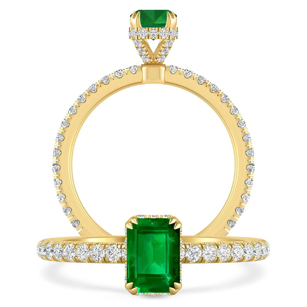 Yellow Gold - Emerald