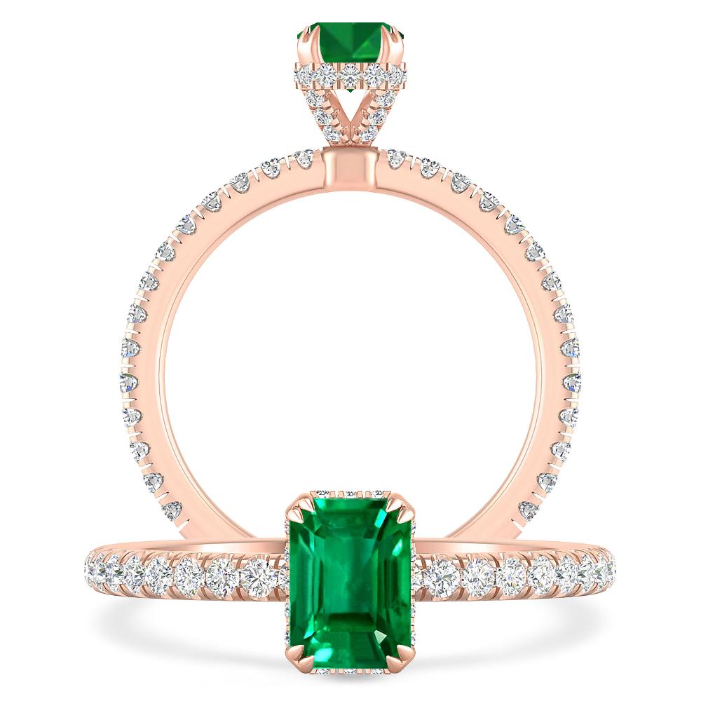 Rose Gold - Emerald