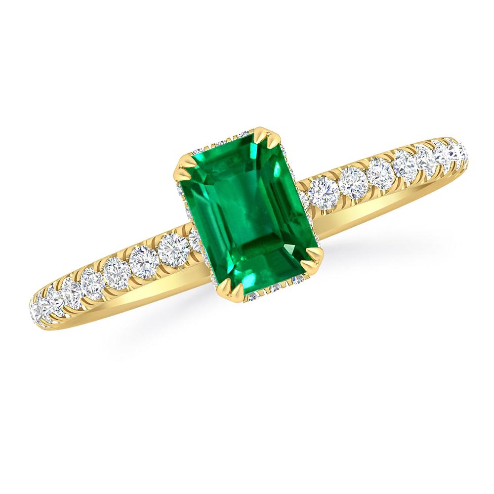 Yellow Gold - Emerald