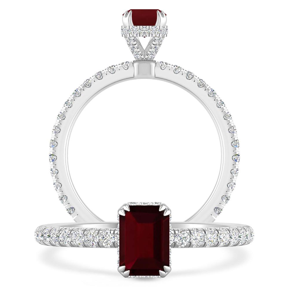 White Gold - Garnet