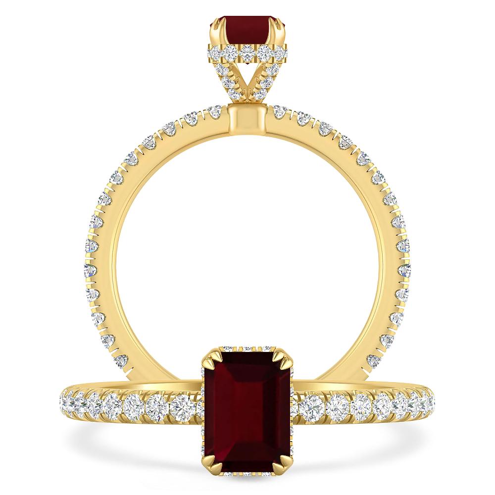 Yellow Gold - Garnet