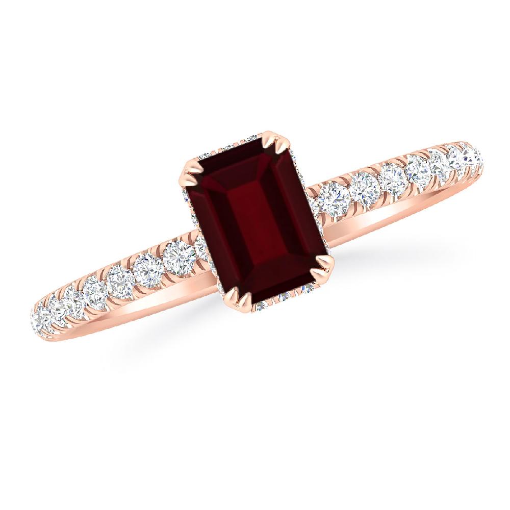 Rose Gold - Garnet