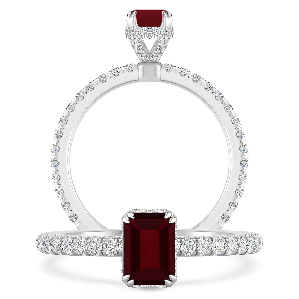 White Gold - Garnet