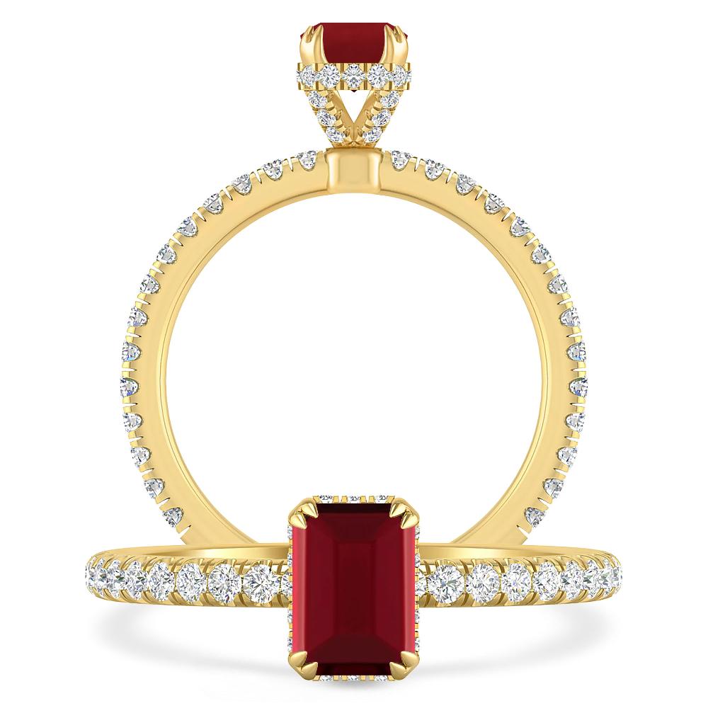 Yellow Gold - Garnet