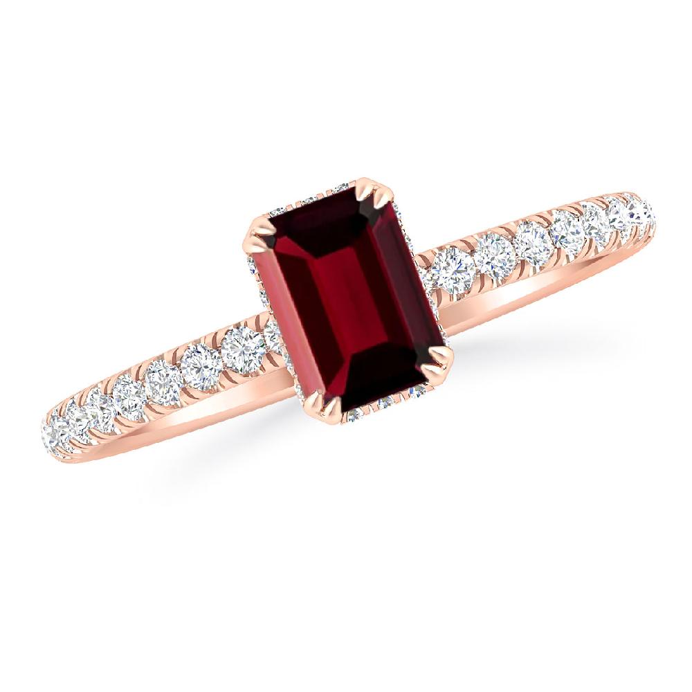 Rose Gold - Garnet