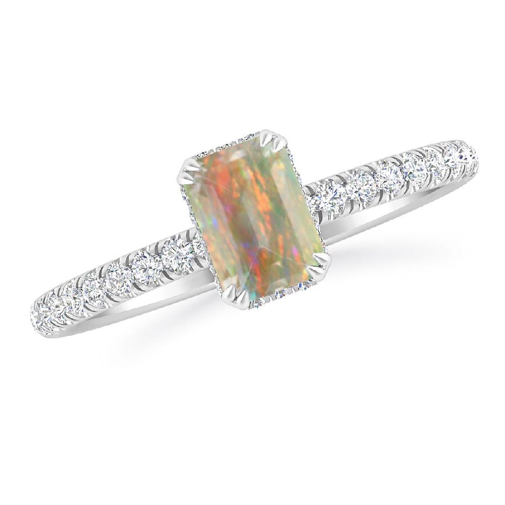 White Gold - Opal