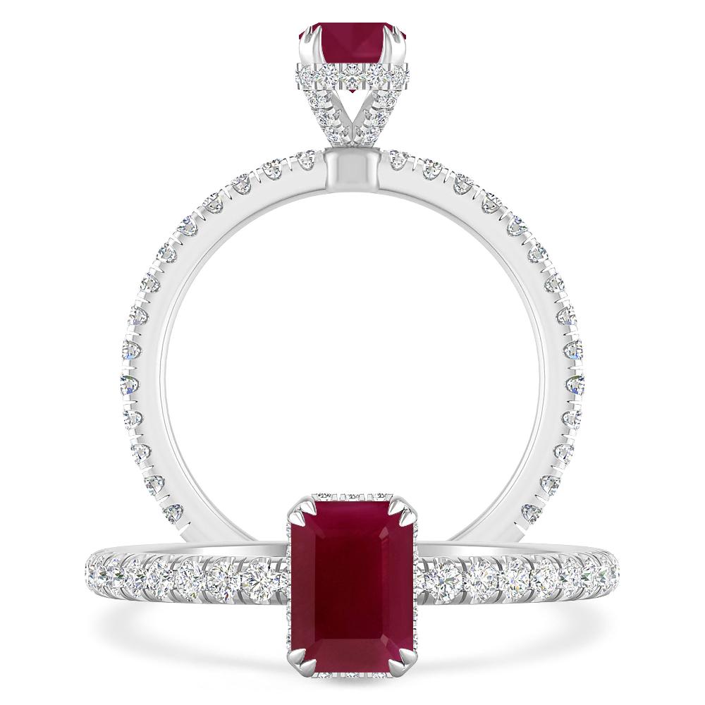 White Gold - Ruby