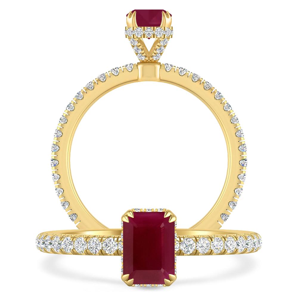 Yellow Gold - Ruby