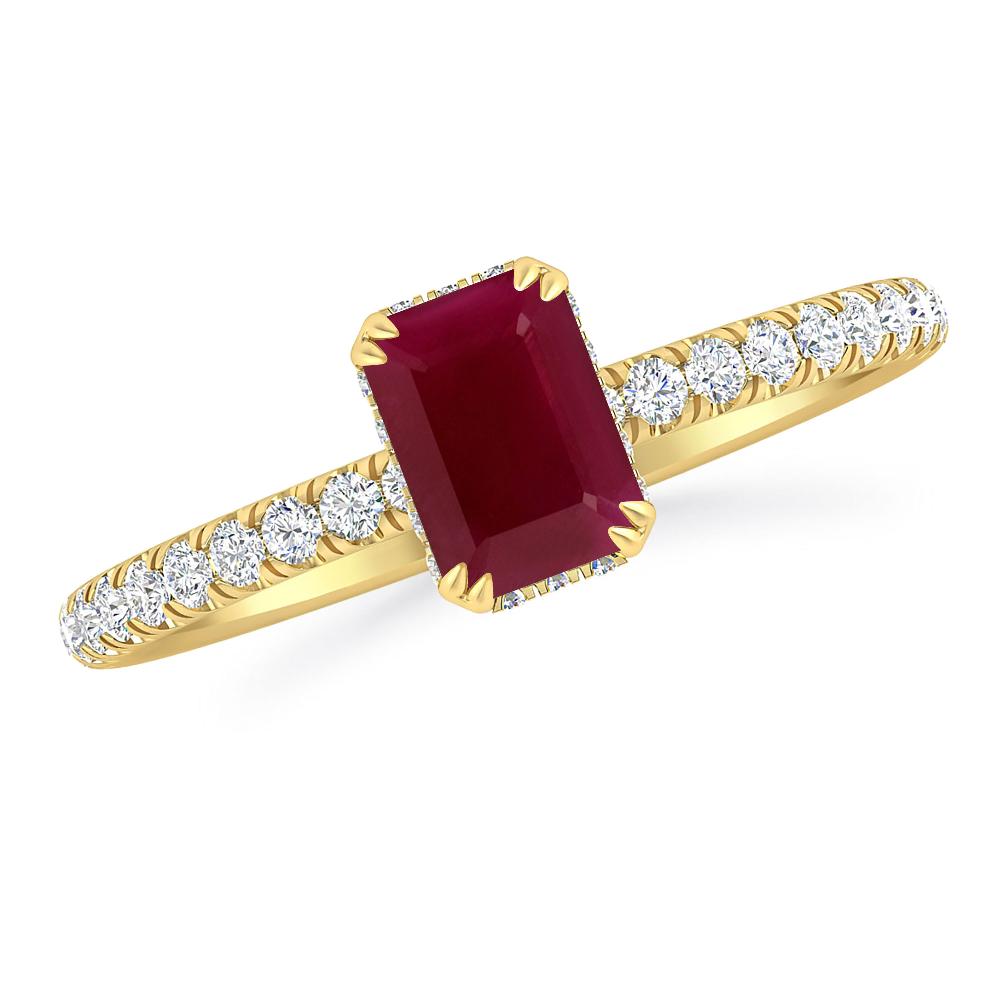 Yellow Gold - Ruby