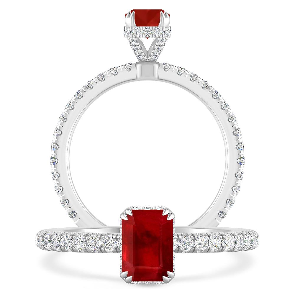 White Gold - Ruby