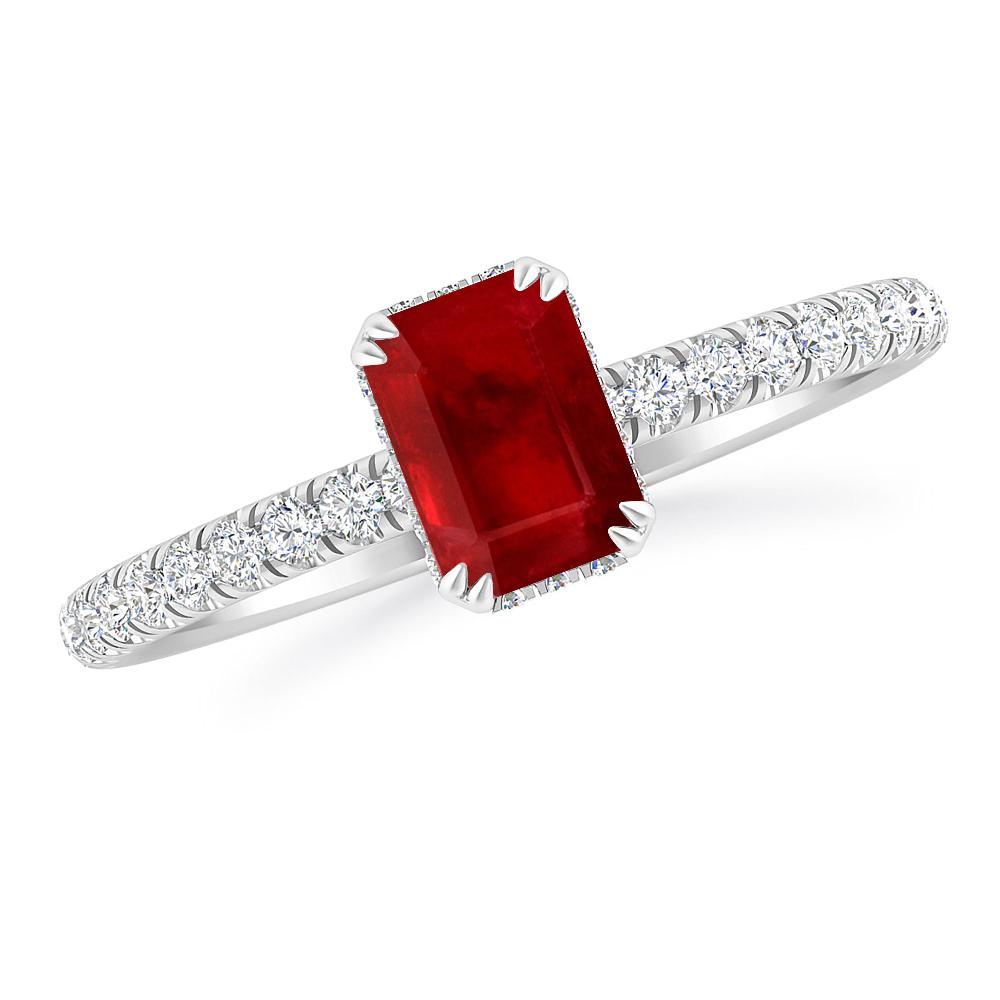 White Gold - Ruby