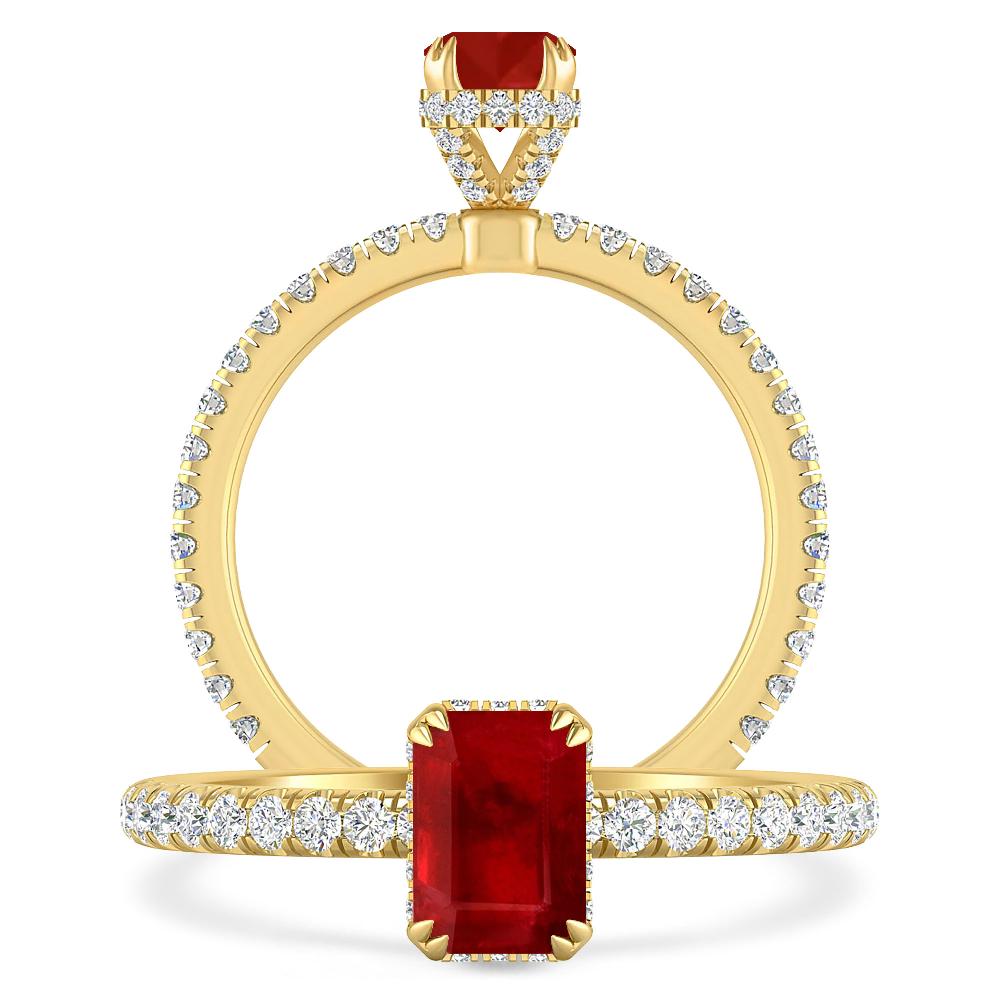 Yellow Gold - Ruby