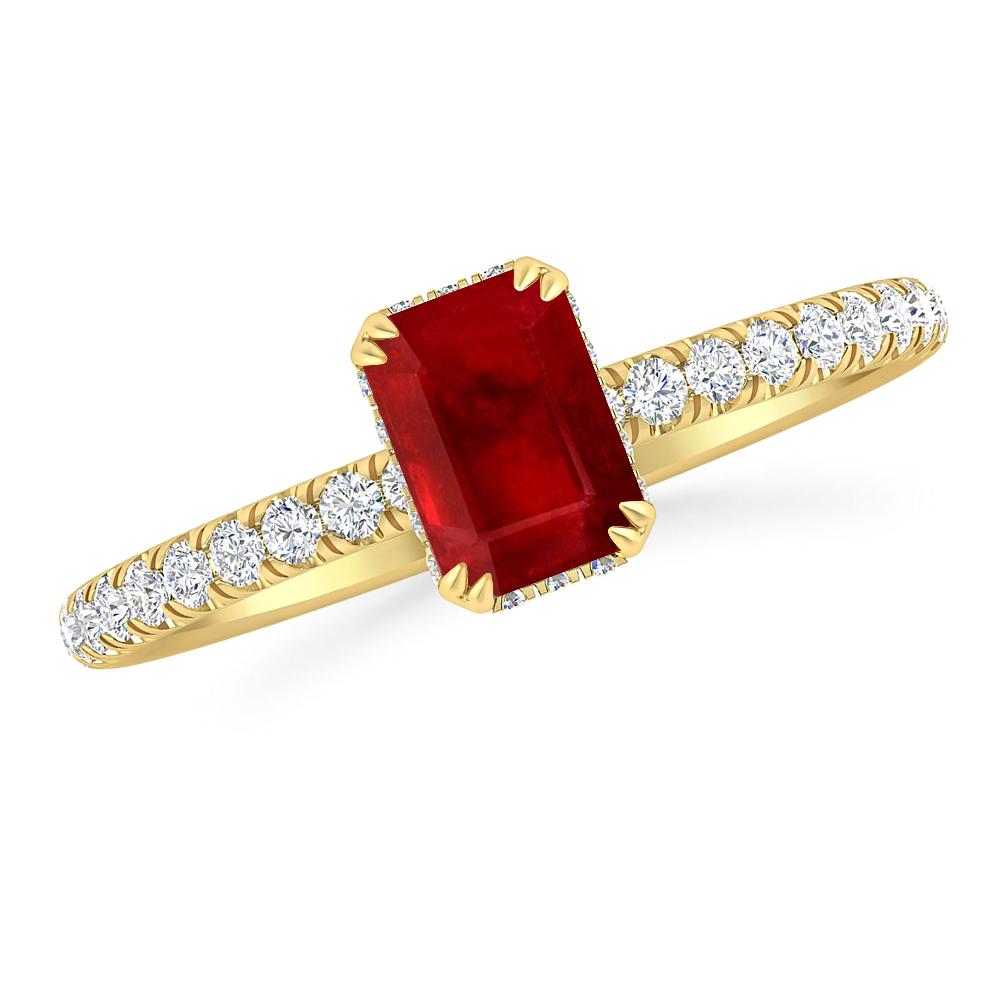 Yellow Gold - Ruby