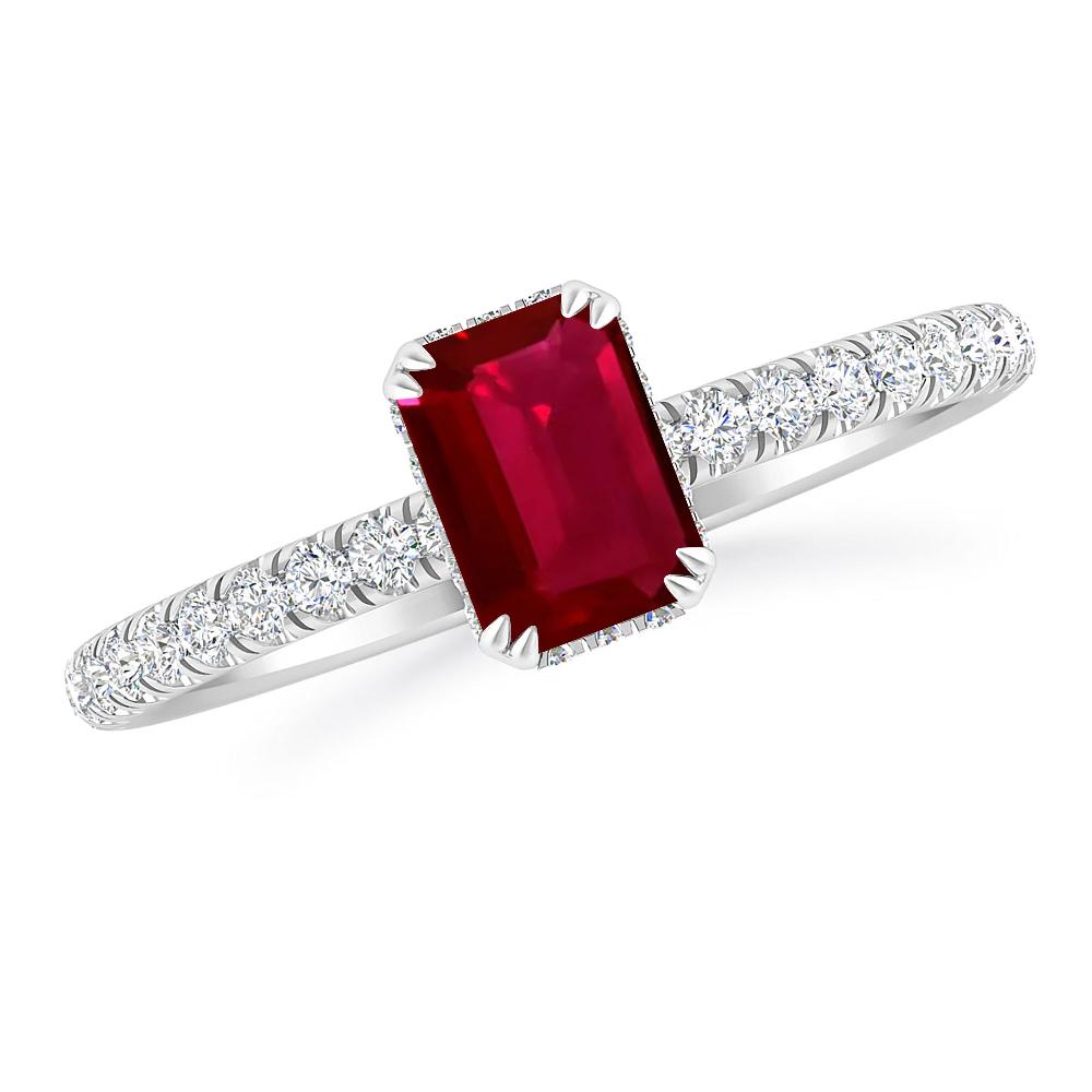 White Gold - Ruby