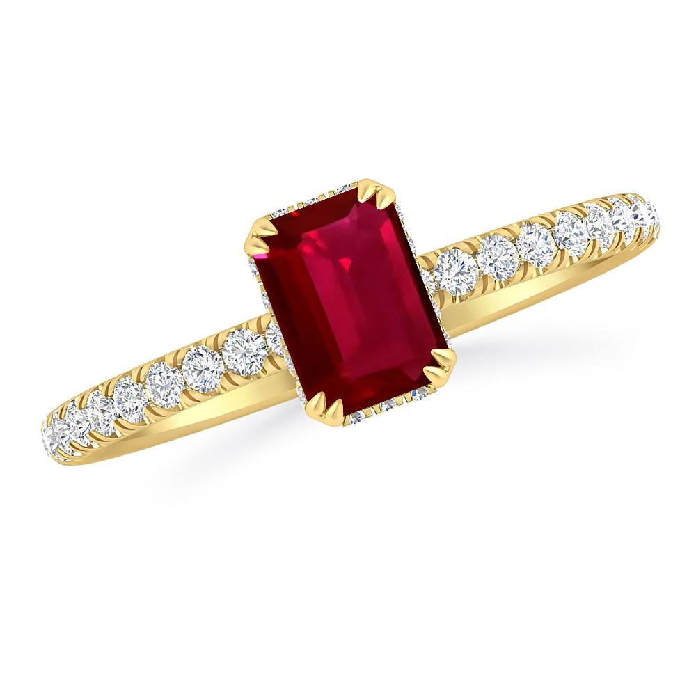 Yellow Gold - Ruby