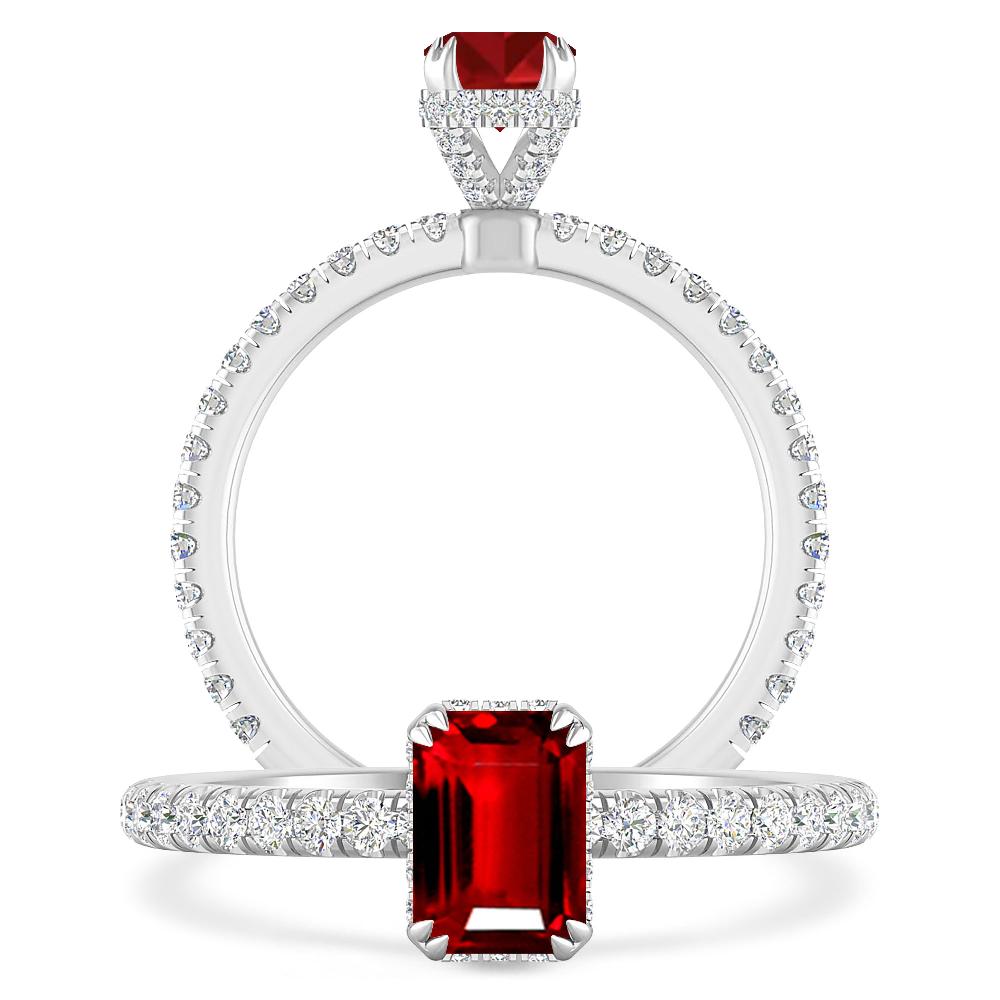 White Gold - Ruby