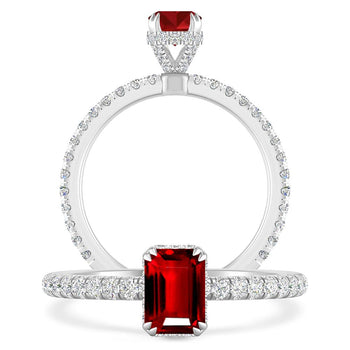 White Gold - Ruby