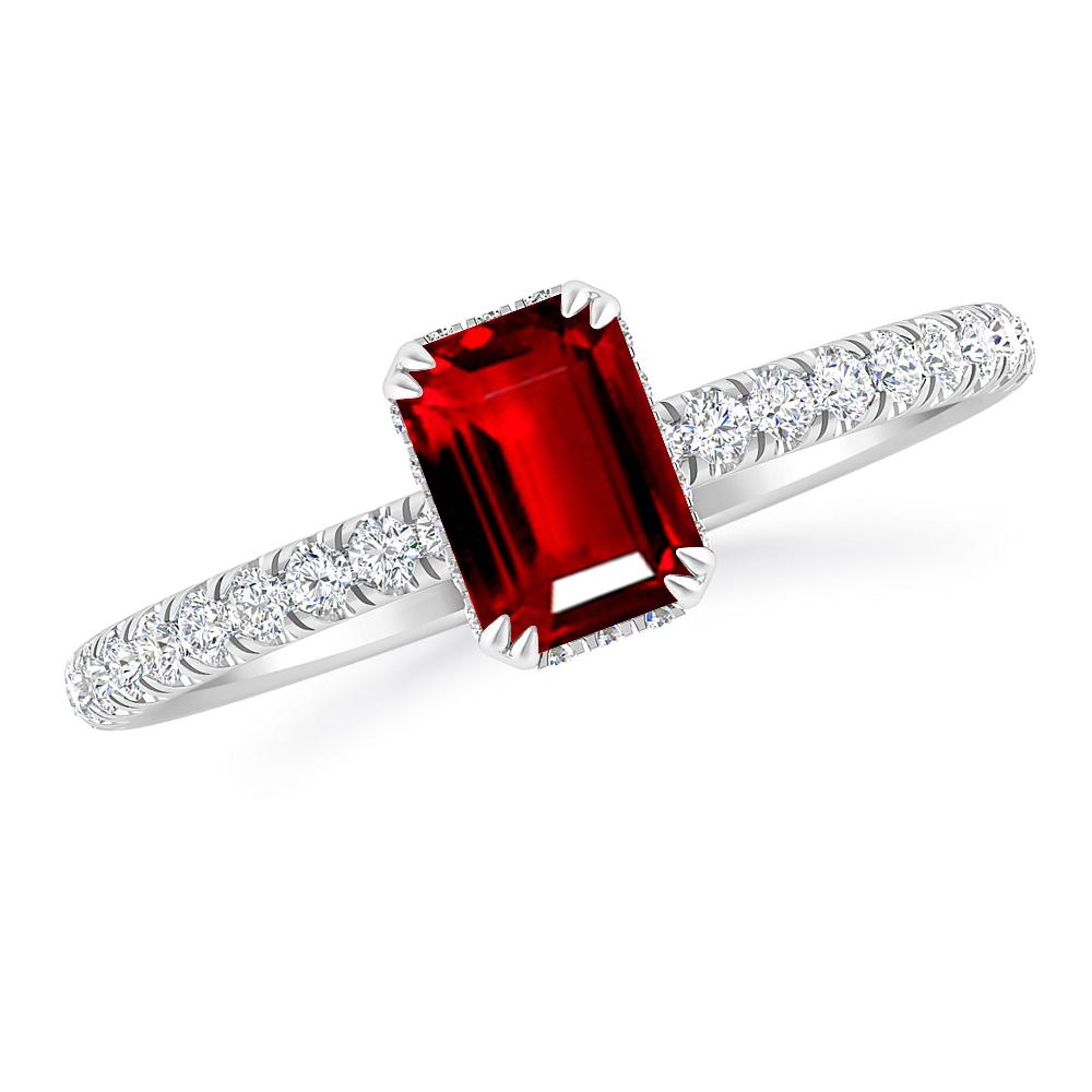 White Gold - Ruby