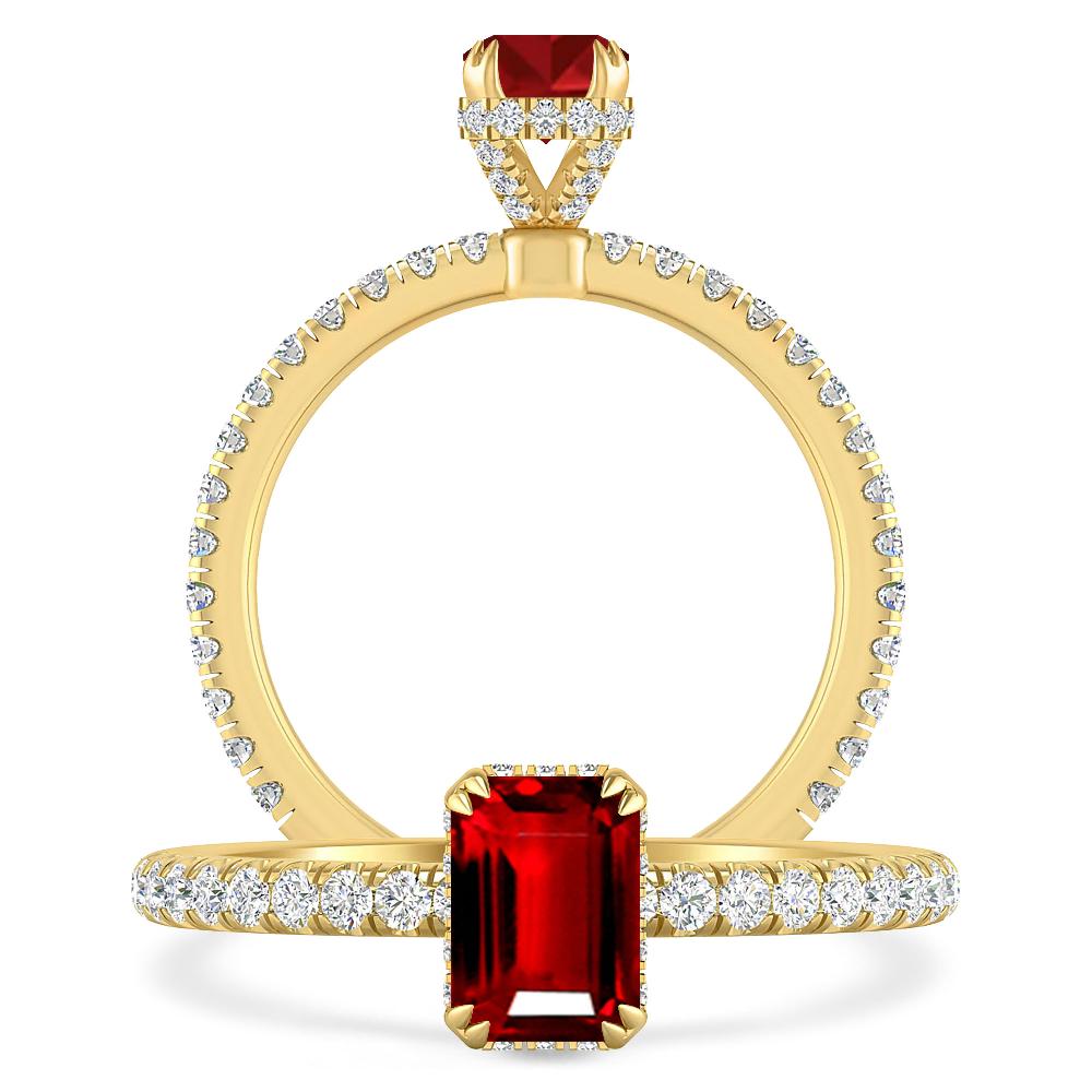 Yellow Gold - Ruby