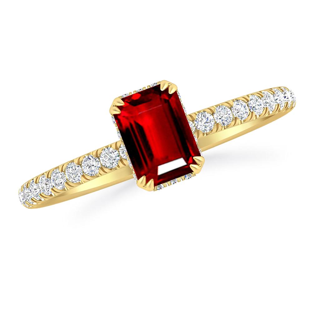 Yellow Gold - Ruby