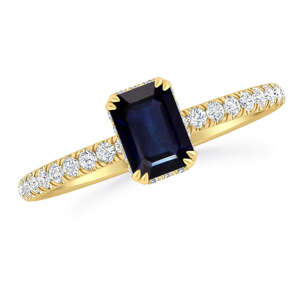 Yellow Gold - Sapphire