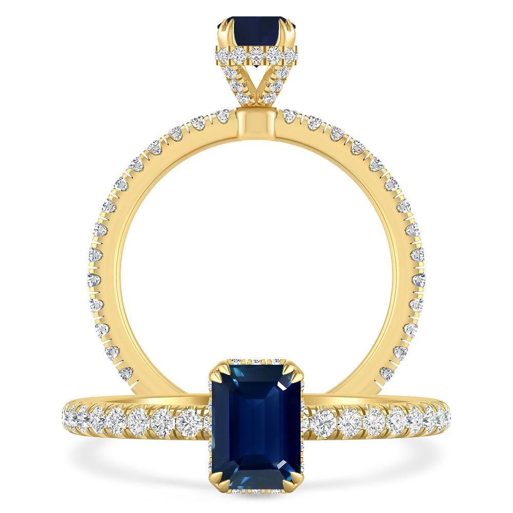 Yellow Gold - Sapphire