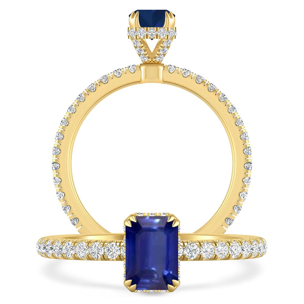 Yellow Gold - Sapphire