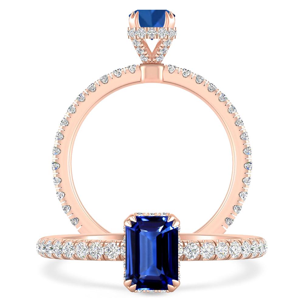 Rose Gold - Sapphire