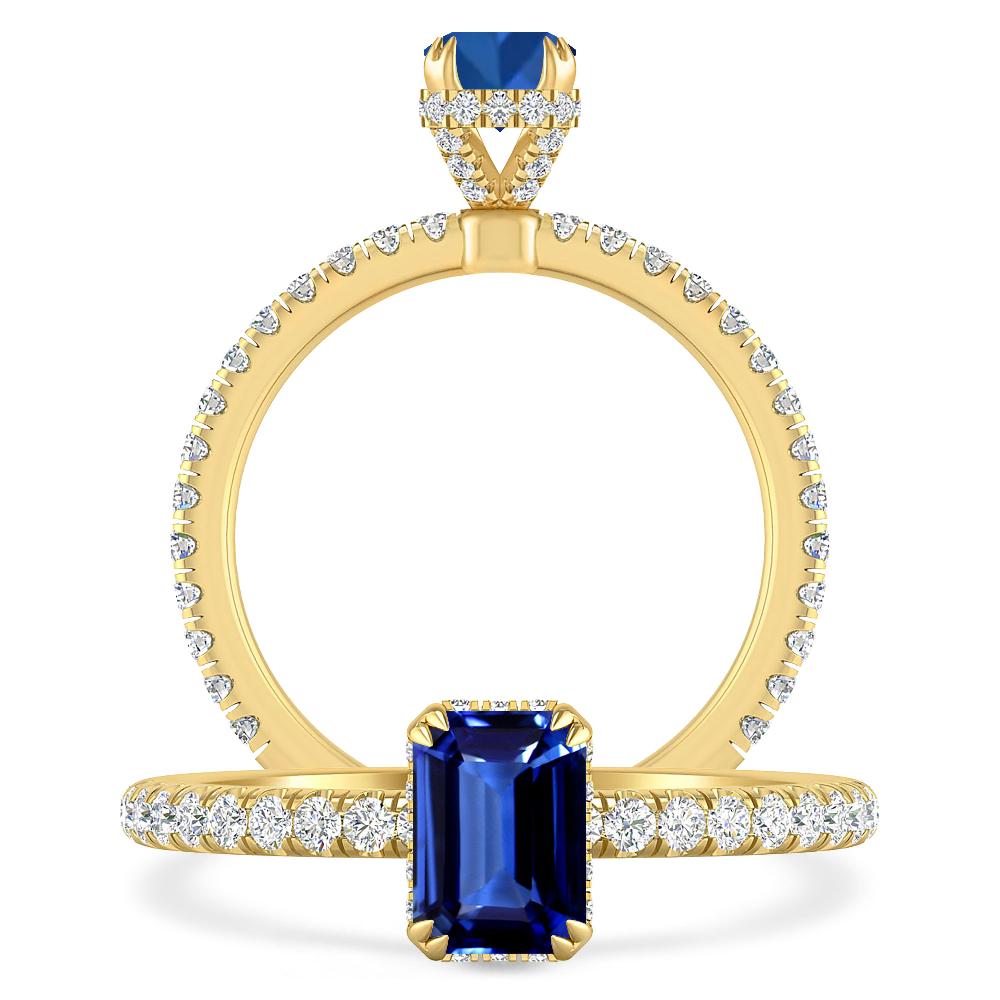 Yellow Gold - Sapphire