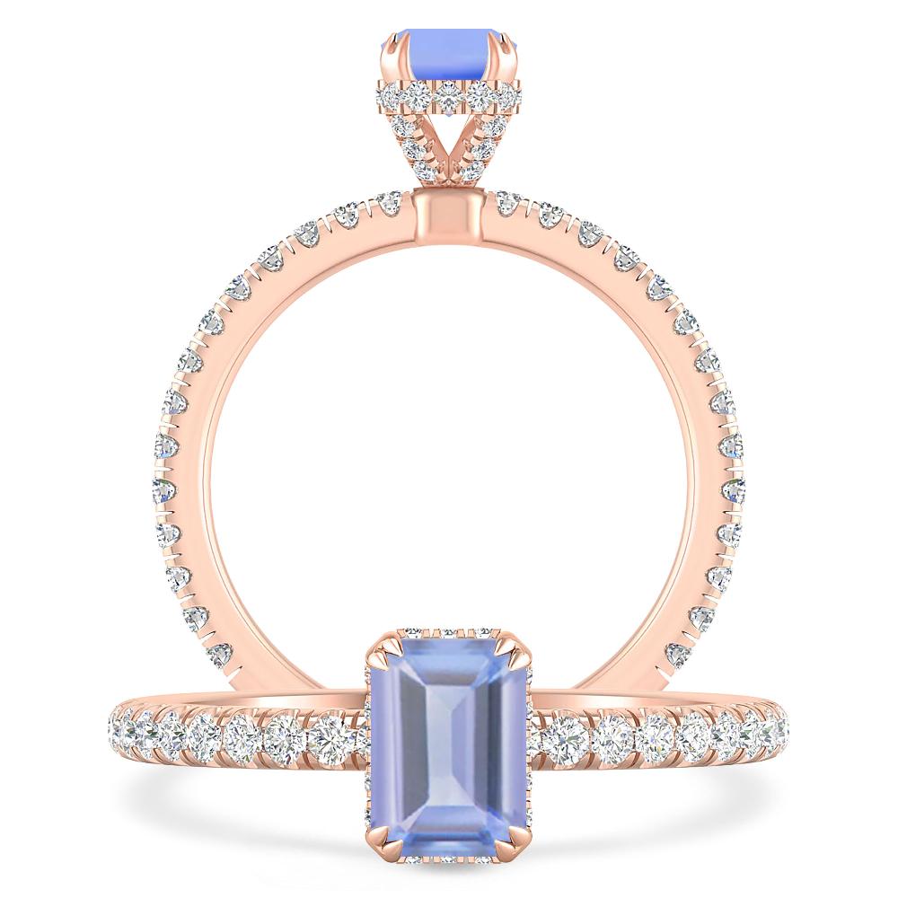 Rose Gold - Tanzanite